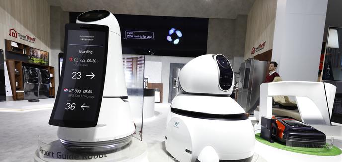 Roboter fr verschiedene Anwendungen waren ein Trend auf der CES in Las Vegas (Bild: LG Electronics)