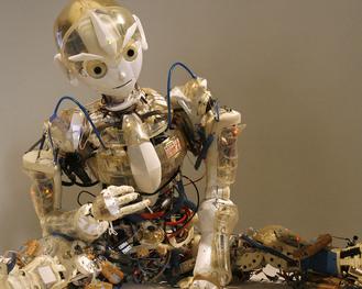 Humanoide Roboter wie 'Kotaro' beherrschen, wenn berhaupt, stets nur eine Fertigkeit. Dieser hier ist wohl auf Niedlichkeit optimiert. (Manfred Werner - Tsui / wikipedia.org)