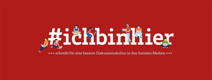 Die Mitglieder der Facebook-Gruppe #Ichbinhier mischen sich in Diskussionen ein, die von Rechtextremen gekapert sind und beteiligen sich. Sie wollen damit Diskussionen wieder in geregelte Bahnen lenken. Ihre eigenen Kommentare markieren sie mit dem Hashtag #Ichbinhier (Bild: Ichbinhier)