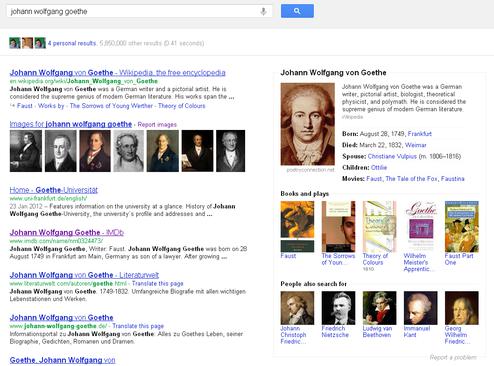 Suchergebnisse bei Google (Bild: Google.com)