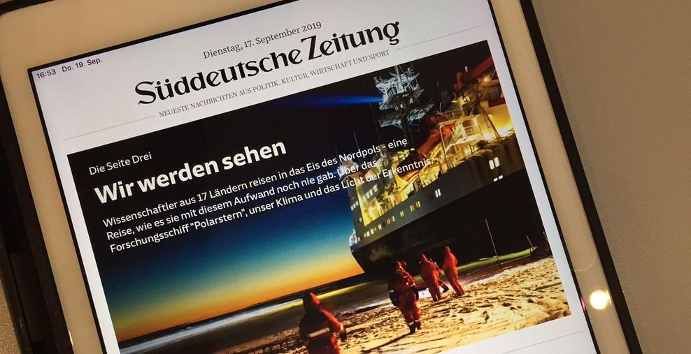 Ein E-Paper der Sddeutschen Zeitung (Bild: Hightext Verlag)