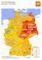 Deutschlandkarte - lokale Verteilung des Onlinepotenzial von Baumarkt-/DIY-Artikeln