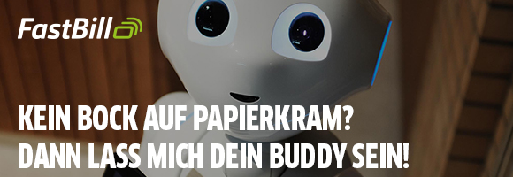 Fastbill - Kein Bock auf Papierkram? Dann lass mich dein Buddy sein!