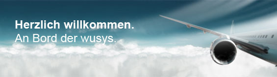 Herzlich willkommen.
An Bord der wusys.