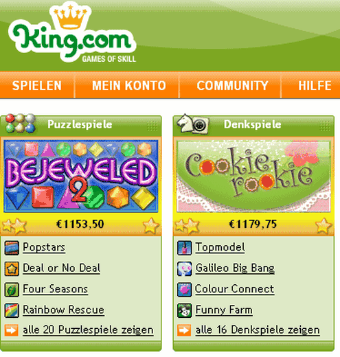  (Bild: Screenshot King.com)