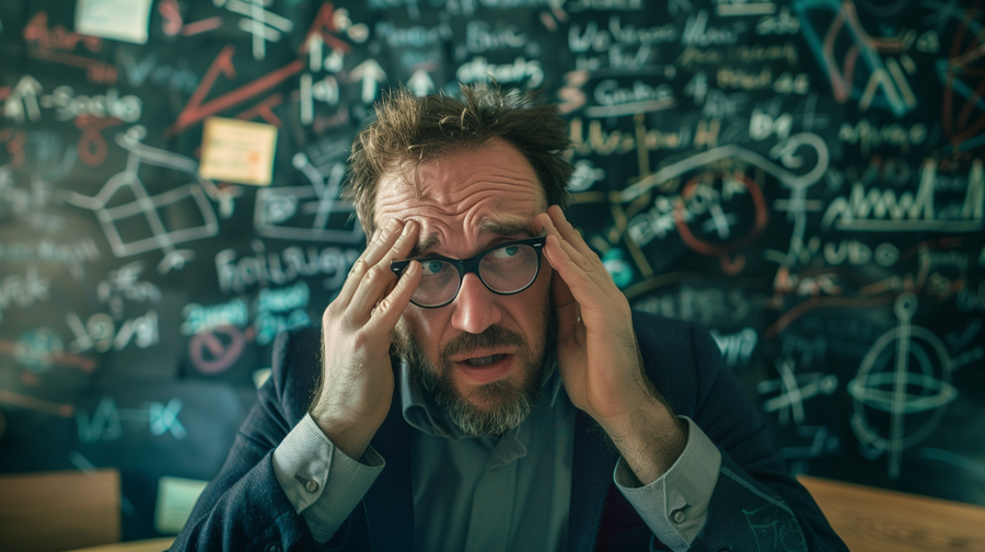 Übrigens: Fünf von vier Statistiken sind nicht vergleichbar. (Midjourney/ Sebastian Halm)