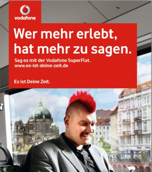 Urmutter aller Shitstorms: Vodafon-Werbung mit Sascha Lobo von 2009 (Bild: Vodafone)