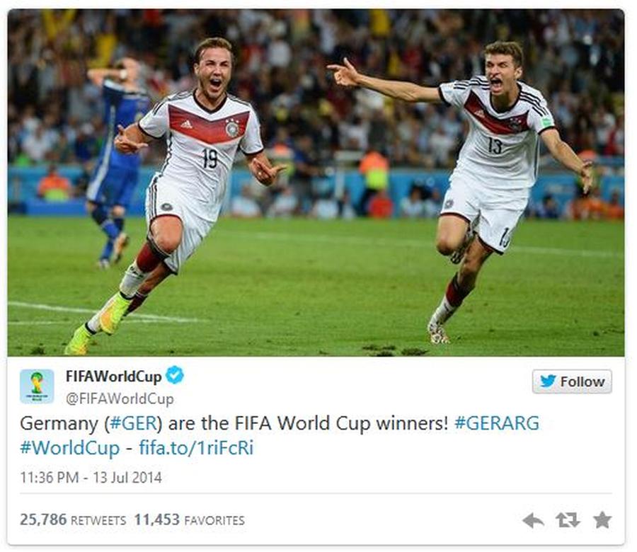 Ob das wiederholbar ist? (Bild: FIFAWorldCup/HighText Verlag)