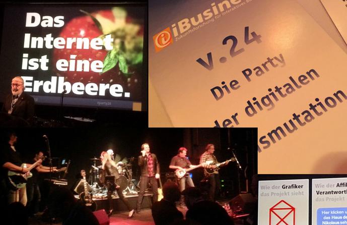 Zwischen Erdbeere und Highway to Heaven: Die iBusiness Party24 (Bild: jg)
