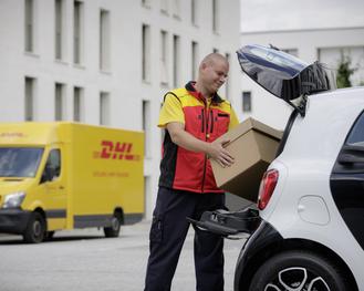Kofferraumzustellung - ein noch wenig erprobtes Logistikkonzept. (Daimler)