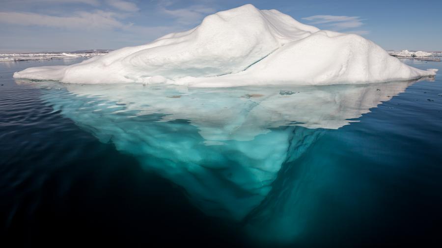 Die Spitze des Eisbergs wächst vor allem unter Wasser (AWeith)