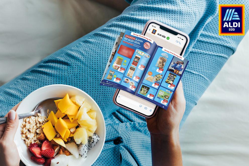 Aldi testet die Abschaffung der Printprospekte. Auf WhatsApp sendet der Konzern schon länger. (Bild: Aldi Süd)