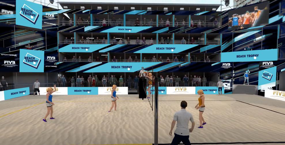 Sportfive startet 2021 ein virtuelles Beachvolleyball-Turnier - mit neuem Konzept. (Bild: Sportfive)