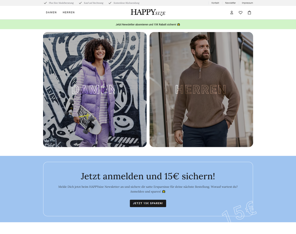 Happysize lebt weiter und umwirbt intensiv die Kundschaft der bernahmekandidaten (Bild: Happysize)