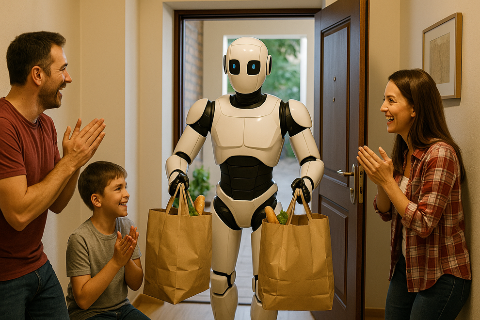 Haushaltsroboter wird es leider noch lange nicht geben, aber im Hintergrund werden KI-Agenten uns schon bald eine ganze Menge Arbeit abnehmen. (Bild: ChatGPT/Sebastian Halm)