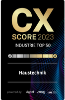 Customer Experience (CX)-Score 2023 / Haustechnik