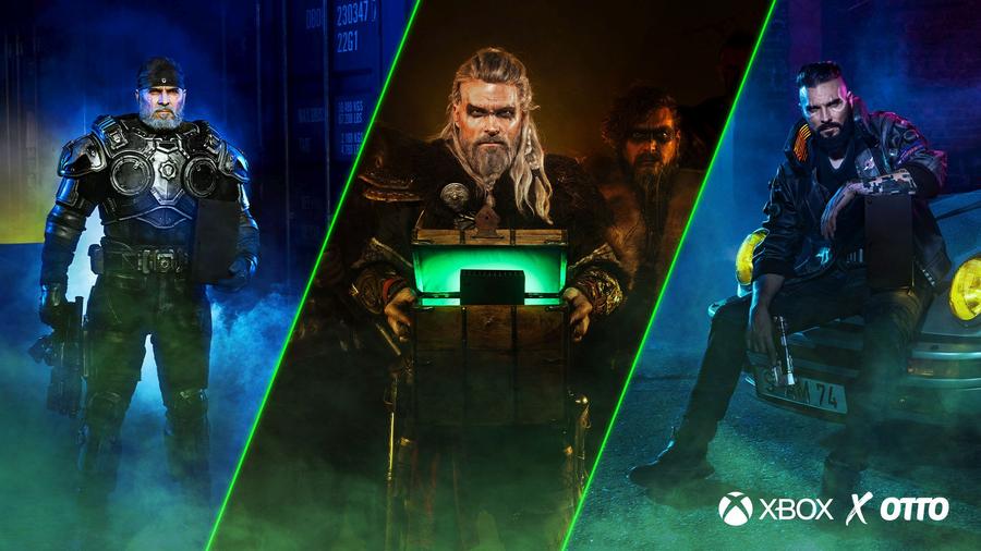 Reale Videospielfiguren warten auf die Otto-Gewinner einer Xbox. (Microsoft/Otto/JvM/Nerd)