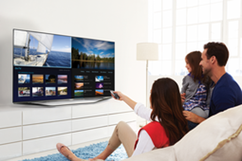 Trotz wenig Olinemarketing der Hersteller findet so manches TV-Gert seinen Weg ins deutsche Wohnzimmer (Bild: Samsung)