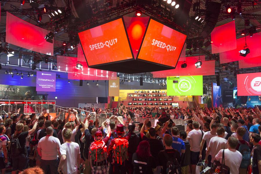Messehalle auf der Gamescom 2016 (Gamescom/Koelnmesse)