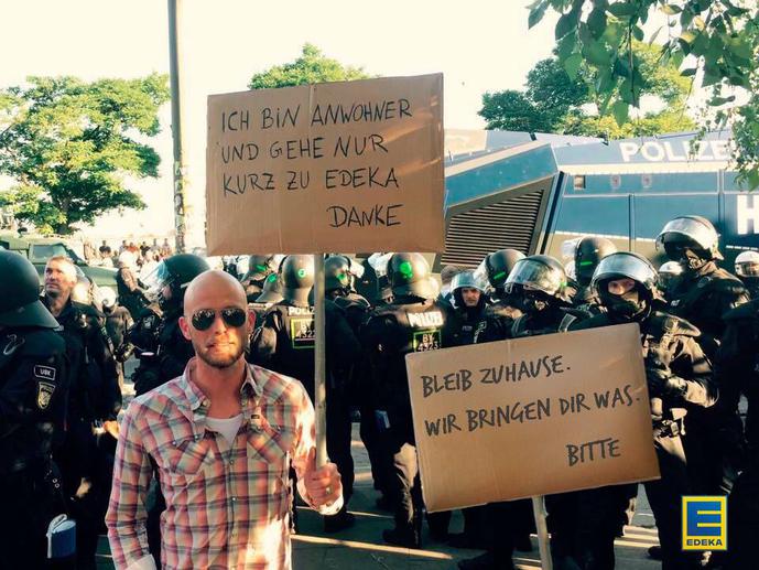 Edeka reagiert zum G20-Gipfel auf eine Social-Media-Meme (Bild: Edeka)