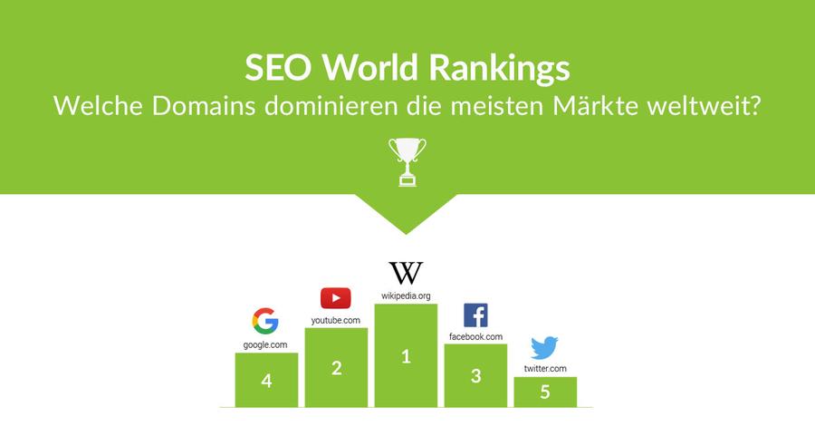 SEO-World-Ranking: Ergebnisse für Deutschland, Frankreich, Italien, Österreich, Schweiz, USA, UK, Brasilien, Spanien, Türkei (Bild: Searchmetrics)