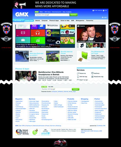 Page Skin Ad  fr den Desktop von United Internet Media (Bild: United Internet Media)