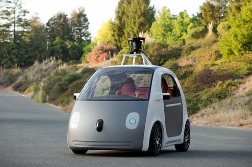 Die interaktive Konkurrenz hat schon ein Auto: Google Car (Bild: Google)