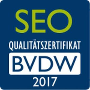 Wird auf dem iBusiness-SEO-Poster 2017 verwendet: Das SEO-Qualitätszertifikat des BVDW (Bild: bvdw) Wird auf dem iBusiness-SEO-Poster 2017 verwendet: Das SEO-Qualitätszertifikat des BVDW (Bild: bvdw)