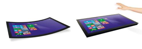 Flatfrog bietet jetzt eine Serie von Null-Luftspalt-Touchscreens  TG für Displays von 20 bis 65 Zoll (Bild: Flatfrog)
