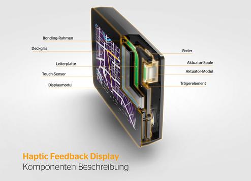 Bald serienreif: Touchscreens mit haptischer Rückmeldung (Bild: Continental)