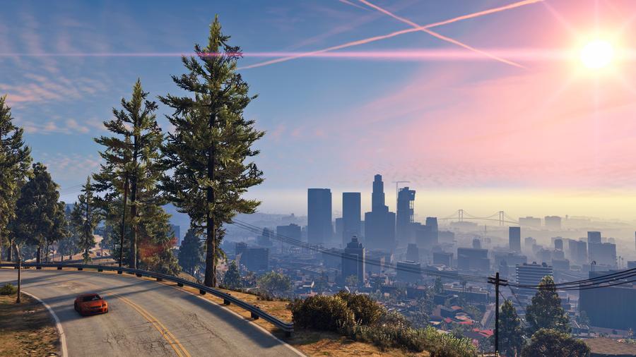 Szenerie im Spiel Grand Theft Auto 5 (Rockstar Games)