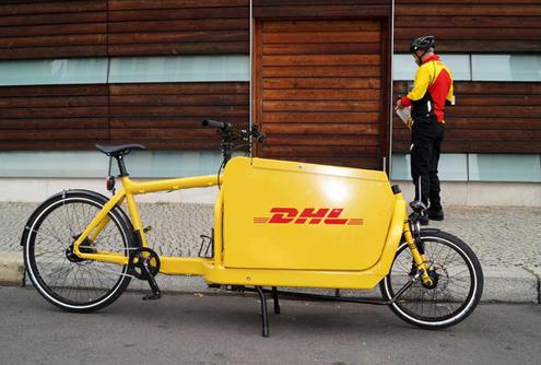 Das Parcycle soll in der Stadt schneller als ein Lieferwagen sein (Bild: DHL)