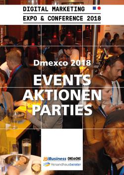 Dmexco-Events und Gutscheine Dmexco-Events und Gutscheine