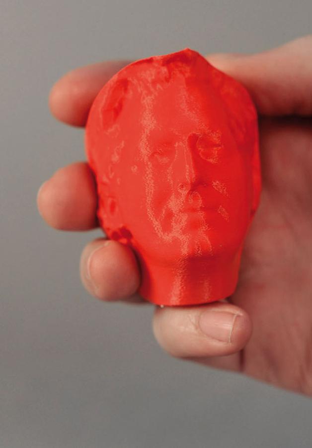 Auf dem 3D-Drucker lässt sich das eigene Konterfei leicht herstellen (Bild: MakerBot)
