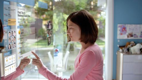 Der Fenster-Bildschirm im eigenen Heim - hier von der Firma Corning (Bild: corning.com)