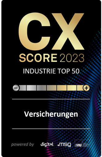 Das Siegel CX-Score in Gold geht an die Allianz Group. (Bild: HighText Verlag)