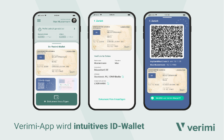 ID-Wallet in der App von Anbieter Verimi (Bild: Verimi)