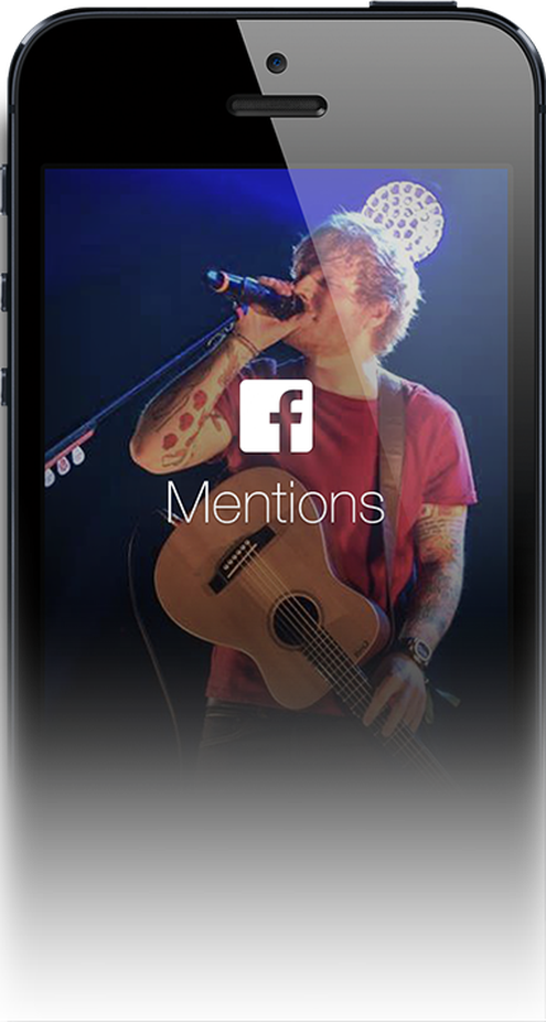 Facebook Mentions: Nur fr Promis (Bild: Facebook)