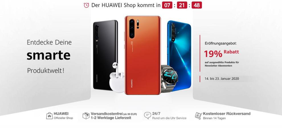 Countdown fr den Onlineshop. (Bild: Huawei)