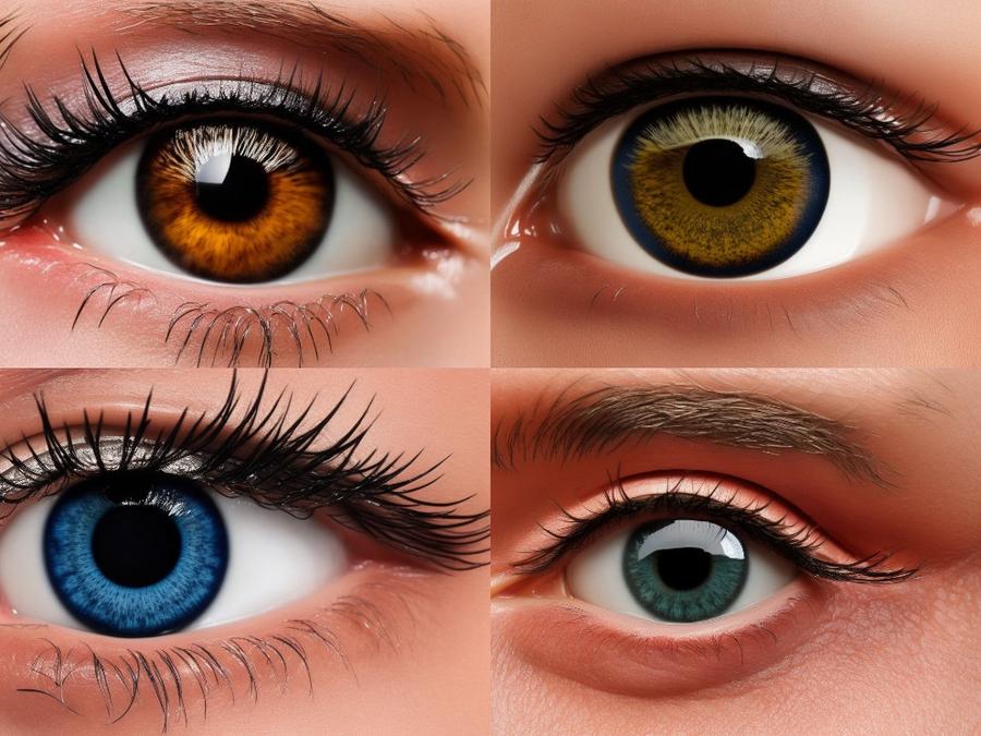 Vier KI-generierte Augen (Bild: Bennefeld/Stable Diffusion)