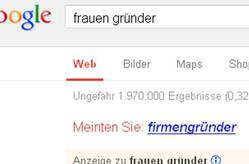 Selbst Google kennt keine weiblichen Grnder. Aus (Bild: Google)