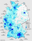 Relative Anzahl der Domains in Deutschland