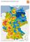 Landkarte der deutschen Kaufkraft in Millionen Euro pro Quadratkilometer - Kaufkraftdichte 2014