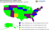 Die meistgenutzten Websites der demokratischen Präsidentschaftskandidaten der USA, 1. Halbjahr 2007