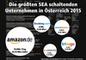Die größten SEA-aktiven Unternehmen in Österreich nach Tagesbudget 2015