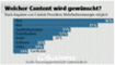 Welcher Content wird gewnscht?