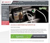 Projektdetails 'http://www.seat.de/content/de/brand/de/company/press-area/news/03-2012--seat-faehrt-auf-spotify-ab.html'