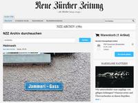 Projektdetails 'http://zeitungsarchiv.nzz.ch/'
