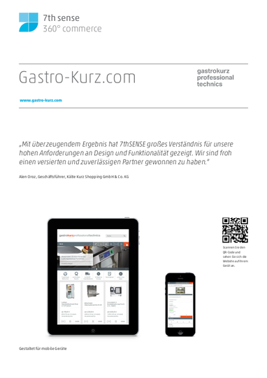 Titel von Case Study Gastro-Kurz - Magento CE