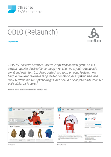 Titel von Case Study Odlo Relaunch - Magento EE